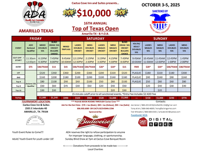 Event Flyer Thumbnail for Top of Texas Open