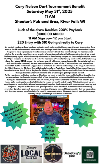 Event Flyer Thumbnail for Corey Nelson Benefit Tournament