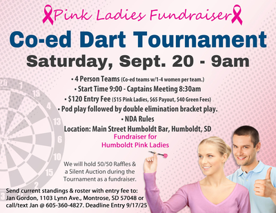 Event Flyer Thumbnail for Team Co-ed Dart Tournament