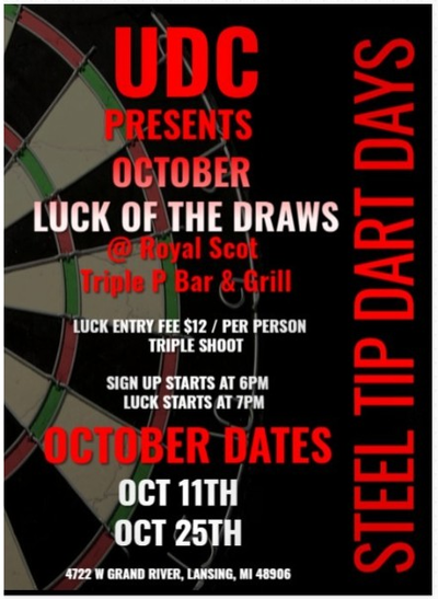 LOD Flyer Thumbnail for UDC Steel Tip luck of the Draw