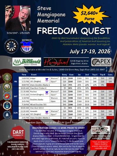 Event Flyer Thumbnail for Steve Mangiapane Memorial Freedom Quest