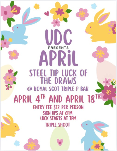 LOD Flyer Thumbnail for UDC April 4th Luck of the Draw at Royal Scot Triple P Bar