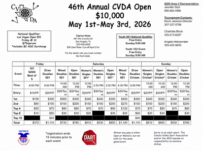 Event Flyer Thumbnail for 46th Annual CVDA Open