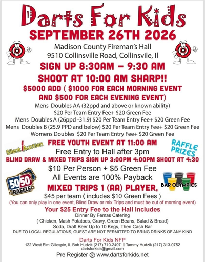 Event Flyer Thumbnail for Darts for Kids 2026